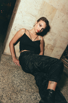 All-gen Gathered Seam Cotton Bustier - Audrey Vallens