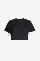 All-gen Gathered Detail Crop Tee - Audrey Vallens