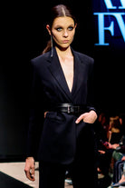 AV Double Waisted Leather Belt - Audrey Vallens