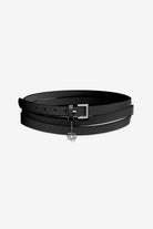 AV TRIPLE WAISTED LEATHER BELT LOTUS CHARM - Audrey Vallens