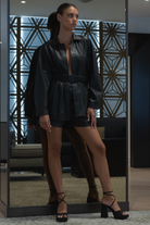 Phoenix N.1 Oversize Leather Shirt - Audrey Vallens